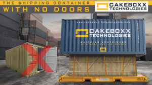 Crime stopping shipping container, the CakeBoxx